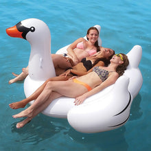 Load image into Gallery viewer, 60 Inch 1.5M Giant Inflatable Swan Pool Float Ride-On Swan Pool Swimming Ring Holiday Party Water Fun Toys Islands Boias Piscina